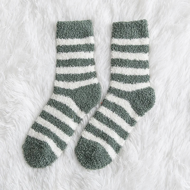 Striped Fluffy socks