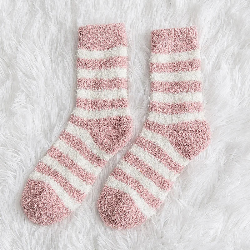 Striped Fluffy socks