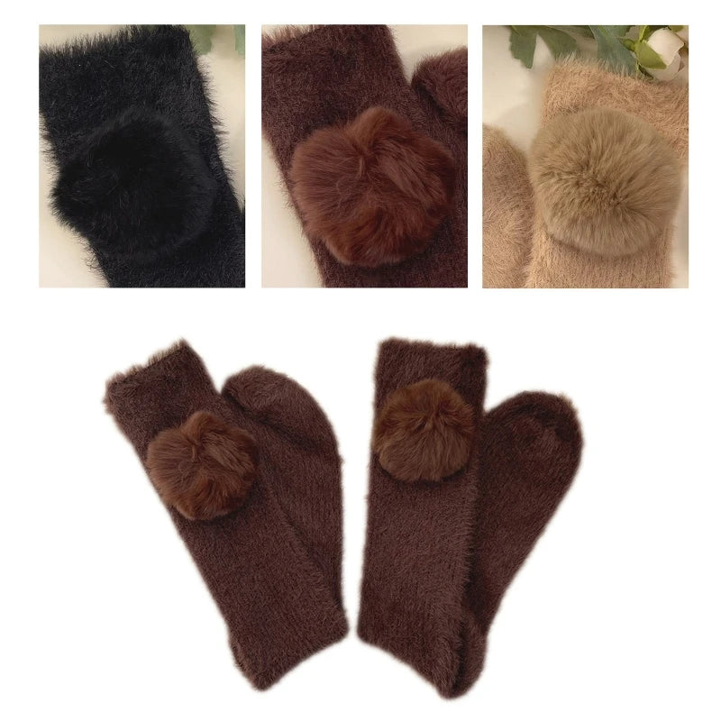 Winter Warm Furry Calf Socks