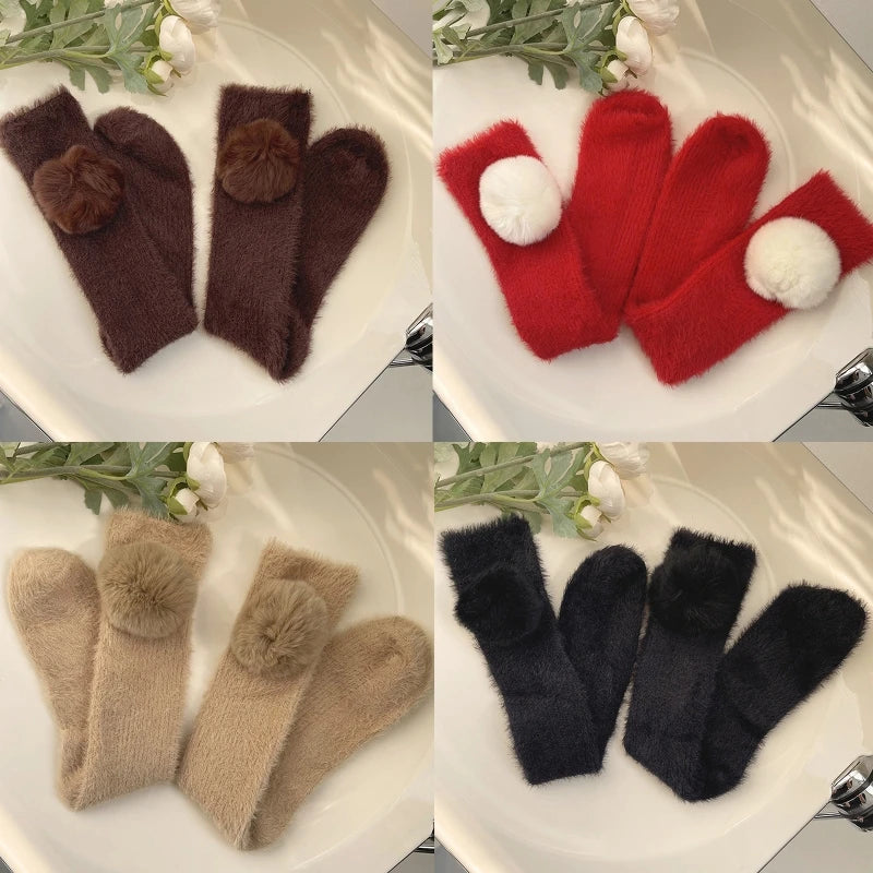 Winter Warm Furry Calf Socks