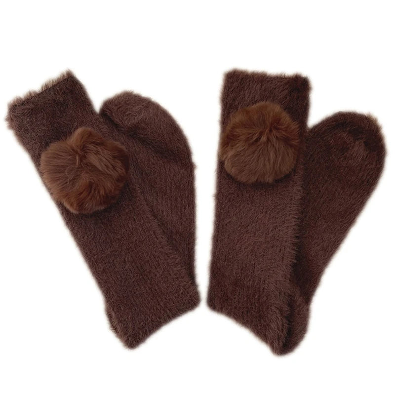 Winter Warm Furry Calf Socks