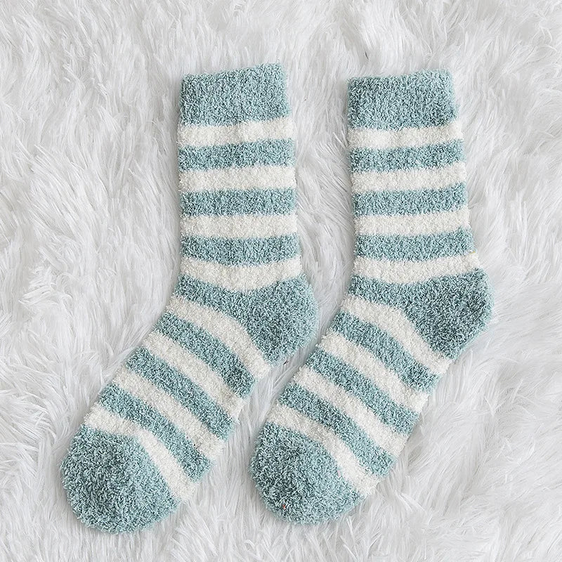 Striped Fluffy socks