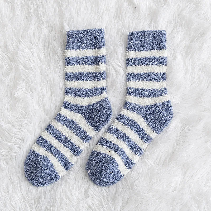 Striped Fluffy socks