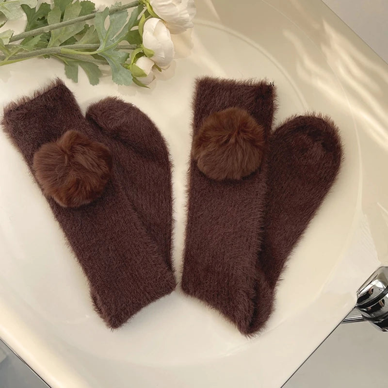 Winter Warm Furry Calf Socks