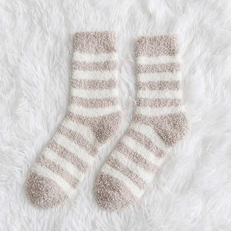 Striped Fluffy socks